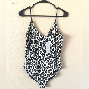 GAZE leopard bodysuit.